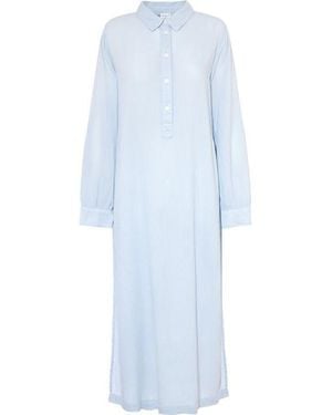 Nudea Maxi Shirt Organic Cotton Gauze - Blue