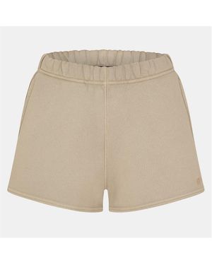Represent Rep Initial Fleece Material Shorts - Natural