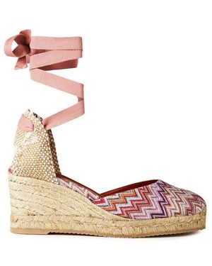 Missoni Zigzag-Woven Espadrilles - Pink