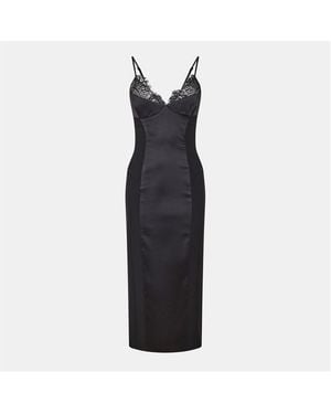 Bardot Katana Structured Bodycon Dress - Black