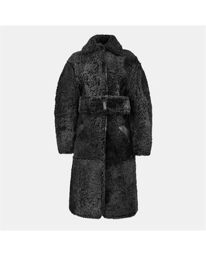 Off-White c/o Virgil Abloh Off Shearline Coat - Black