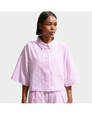 Nike Patterned Short Sleeve Shirt - Purple