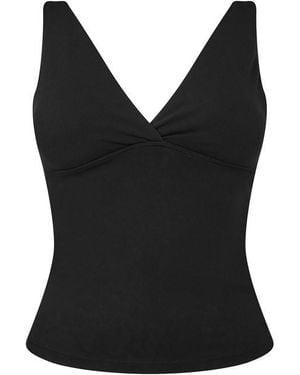 Tala Dayflex V Neck Vest Longer Length - Black