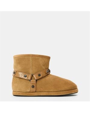 Balenciaga Bal Alaska Bty Snug Boots - Natural