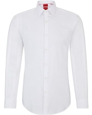 HUGO Kenno Long Sleeve Oxford Shirt - White