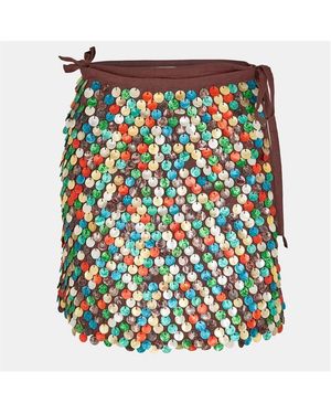 Never Fully Dressed Shell Mini Skirt - Green