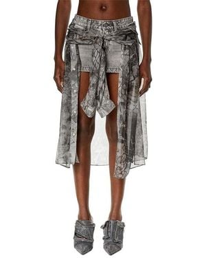 DIESEL O-Jeany Denim Skirt - Black