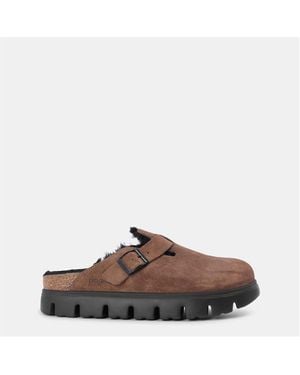 Birkenstock Boston Chunky Supportive Footbed Adjustable Clogs - Brown