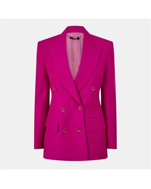Tom Ford Leather Tailored Fit Jacket - Pink