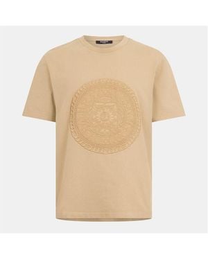 Balmain Medal T-Shirt - Natural