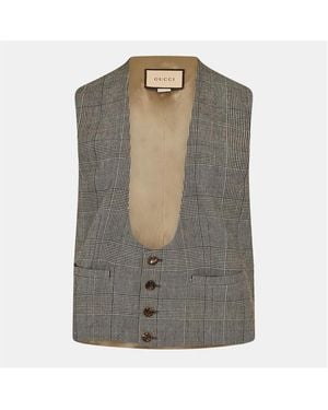 Gucci Wool Formal Waistcoat - Grey