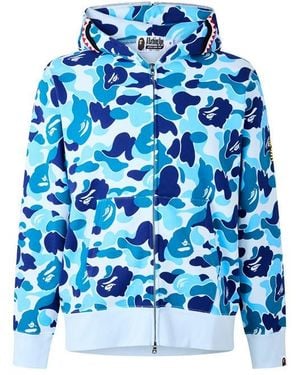 A Bathing Ape Zip Hoodie - Blue