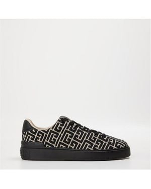 Balmain Mono Court Low-Top Trainers - Black