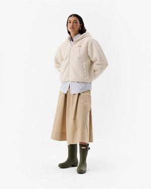 HUNTER Borg Full Zip Fleece - Natural