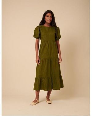 Nobody's Child Betty A-Line Dress - Green