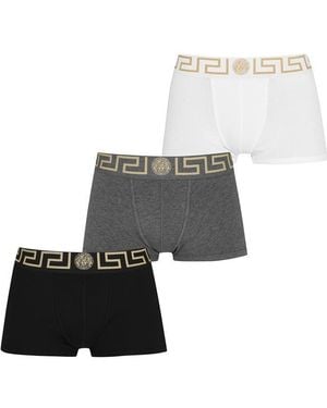 Versace 3 Pack Trunks - Grey