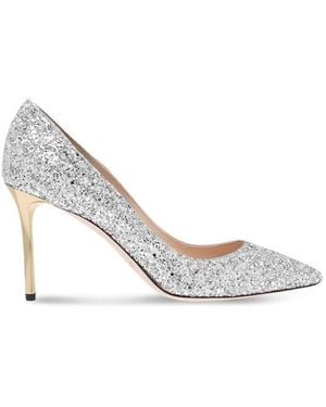 Jimmy Choo Glitter Romy 85 Heels - Metallic
