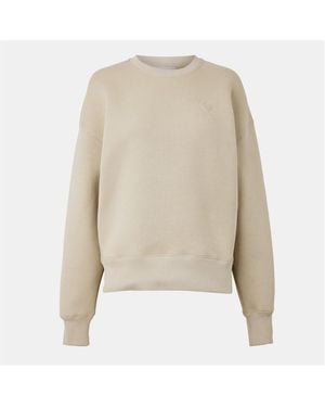 Ami Paris Crew Sweatshirt - Natural