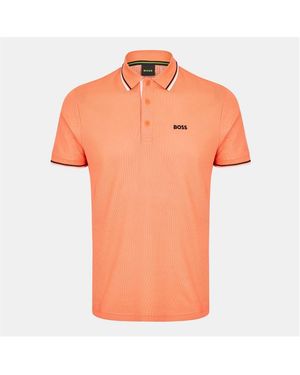 BOSS Paddy Short-Sleeve Polo Shirt - Pink
