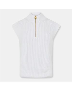 Barbour Clara Crew Neck Jumper - White