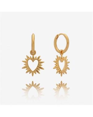 Rachel Jackson Love Hug Hoop Earrings - Metallic