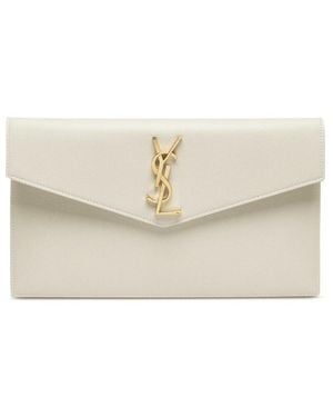 Saint Laurent Uptown Pouch - Natural