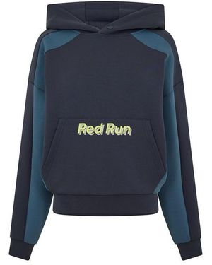 Red Run Block Hoodie - Blue