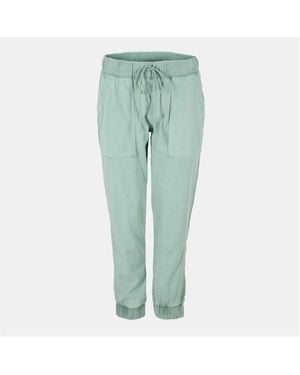 Bella Dahl Pocket Closed Cuff Jersey Joggers - Green