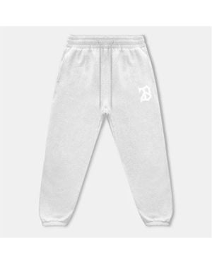 28 CLUB Gym Jogger Performance Fleece Tracksuit Bottoms - White