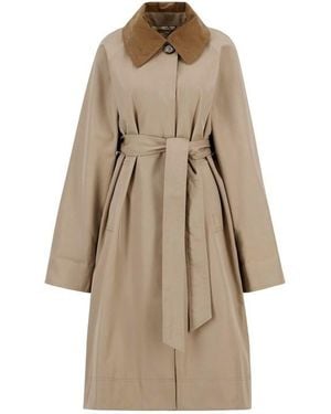 Barbour Reagan Showerproof Trench Coat - Natural