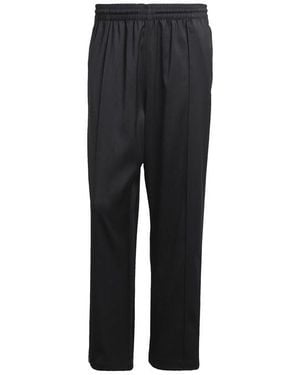 adidas Originals Baggy Open Hem Woven Tracksuit Joggers - Black