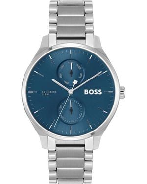 BOSS Tyler Multifunction Water Resistant Analogue Quartz Watch - Metallic