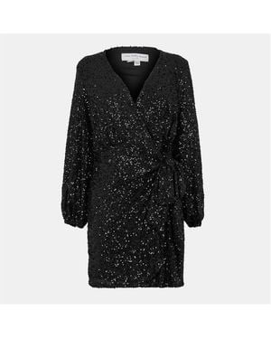 Never Fully Dressed Seq Vienna Wrap Dress - Black