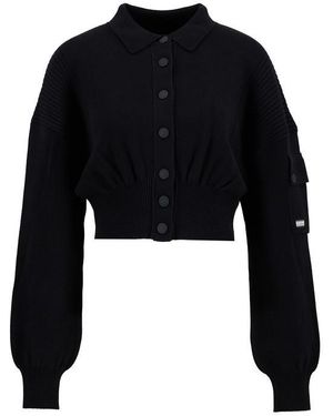 Barbour Gigi Knitted Bomber - Black