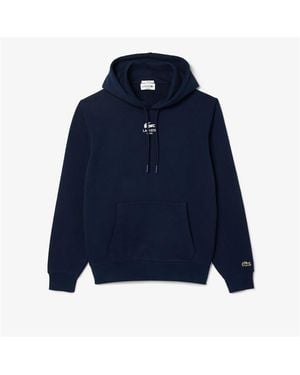 Lacoste Print Hoodie - Blue