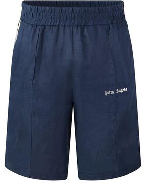 Palm Angels Woven Tracksuit Shorts - Blue