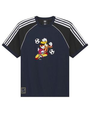 BRAIN DEAD X ADIDAS T-Shirt - Blue