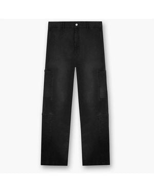Represent Tailored Cargo Trousers - Black