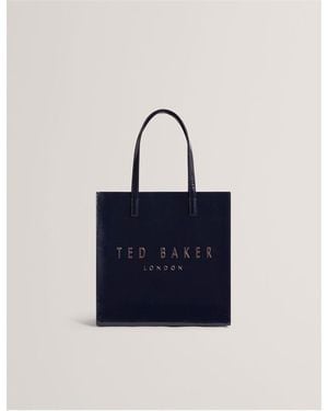 Ted Baker Crinkle Large Icon Tote Bag - Blue