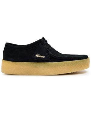 Clarks Wallabee Cup Boat Shoes - Black