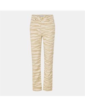 Ganni Swiggy Straight Leg Jeans - Natural