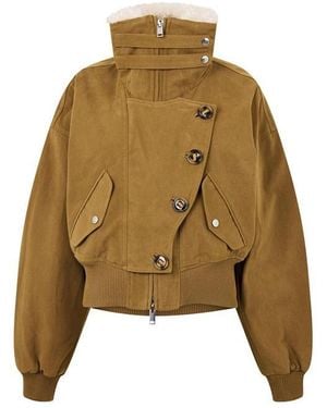 Isabel Marant Oana Bomber Jacket - Green