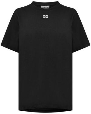 Ganni Rhinestone T-Shirt - Black