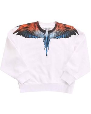 Marcelo Burlon Wings Regular Crewneck Sweatshirt - Blue