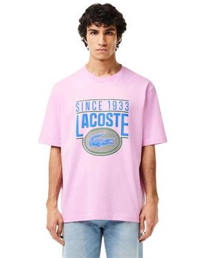Lacoste Oversized Logo T-Shirt - Purple