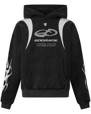 God Made Rtp Hd Overhead Hoodie - Black