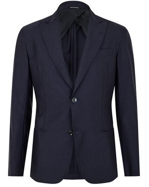 Emporio Armani Emporio Blazer Jkt - Blue