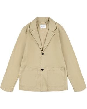 Albam Fairfax Tailored Fit Blazer - Natural