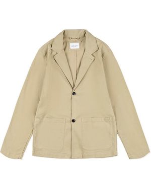 Albam Fairfax Tailored Fit Blazer - Natural