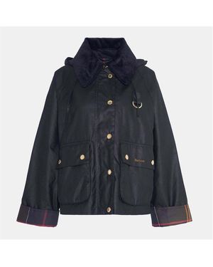 Barbour Reighton Spey Waxed Jacket - Blue